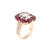 Diamond Ring With Ruby