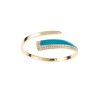 Turquoise gemstone rose gold bracelet